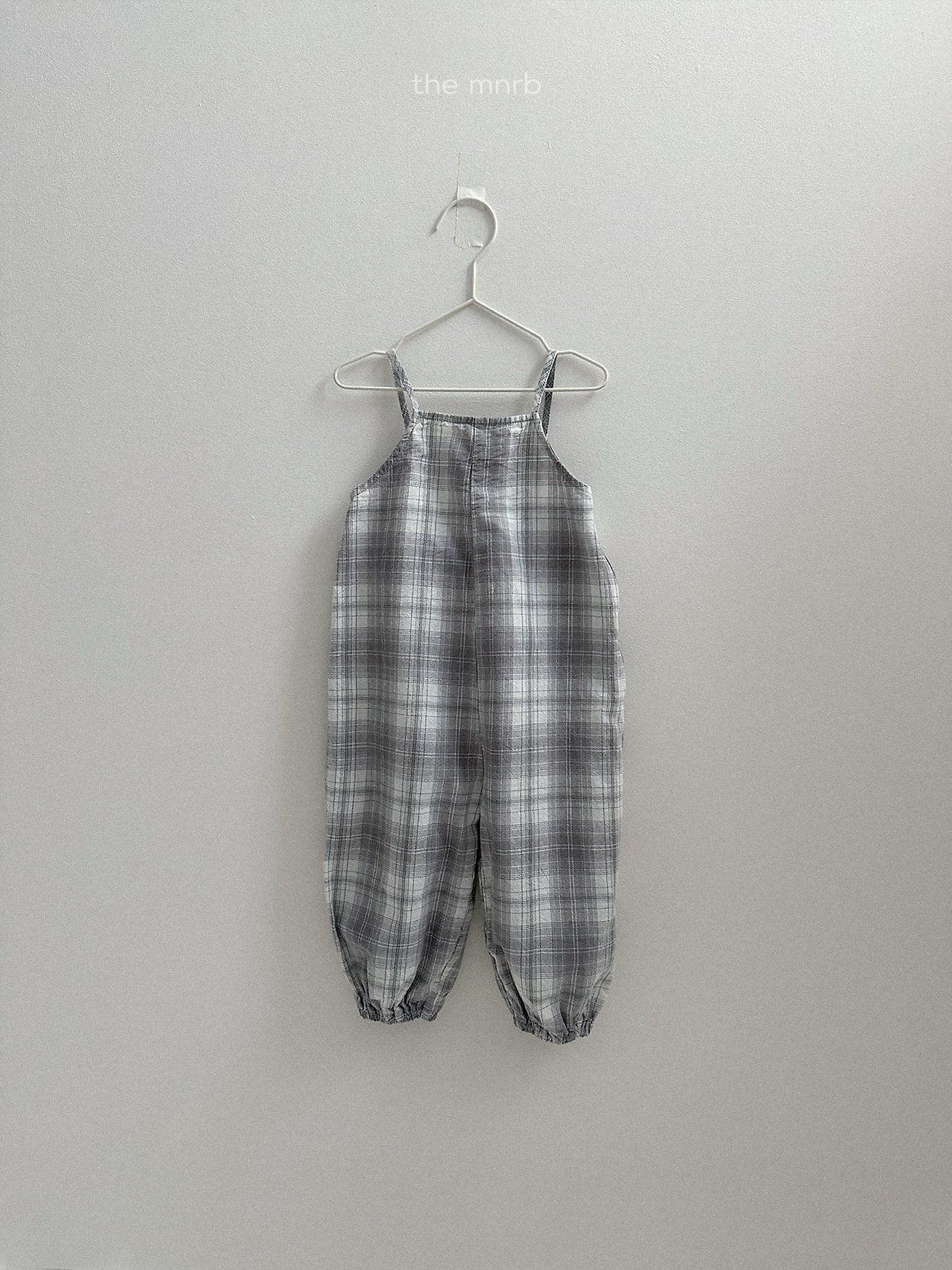 ［minirobe］Candy checkered overalls