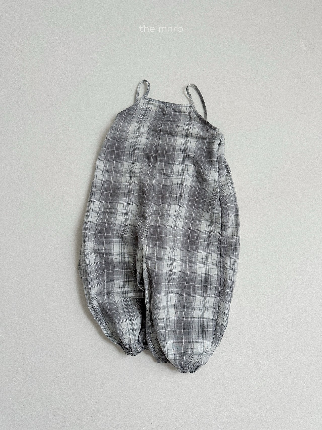 ［minirobe］Candy checkered overalls