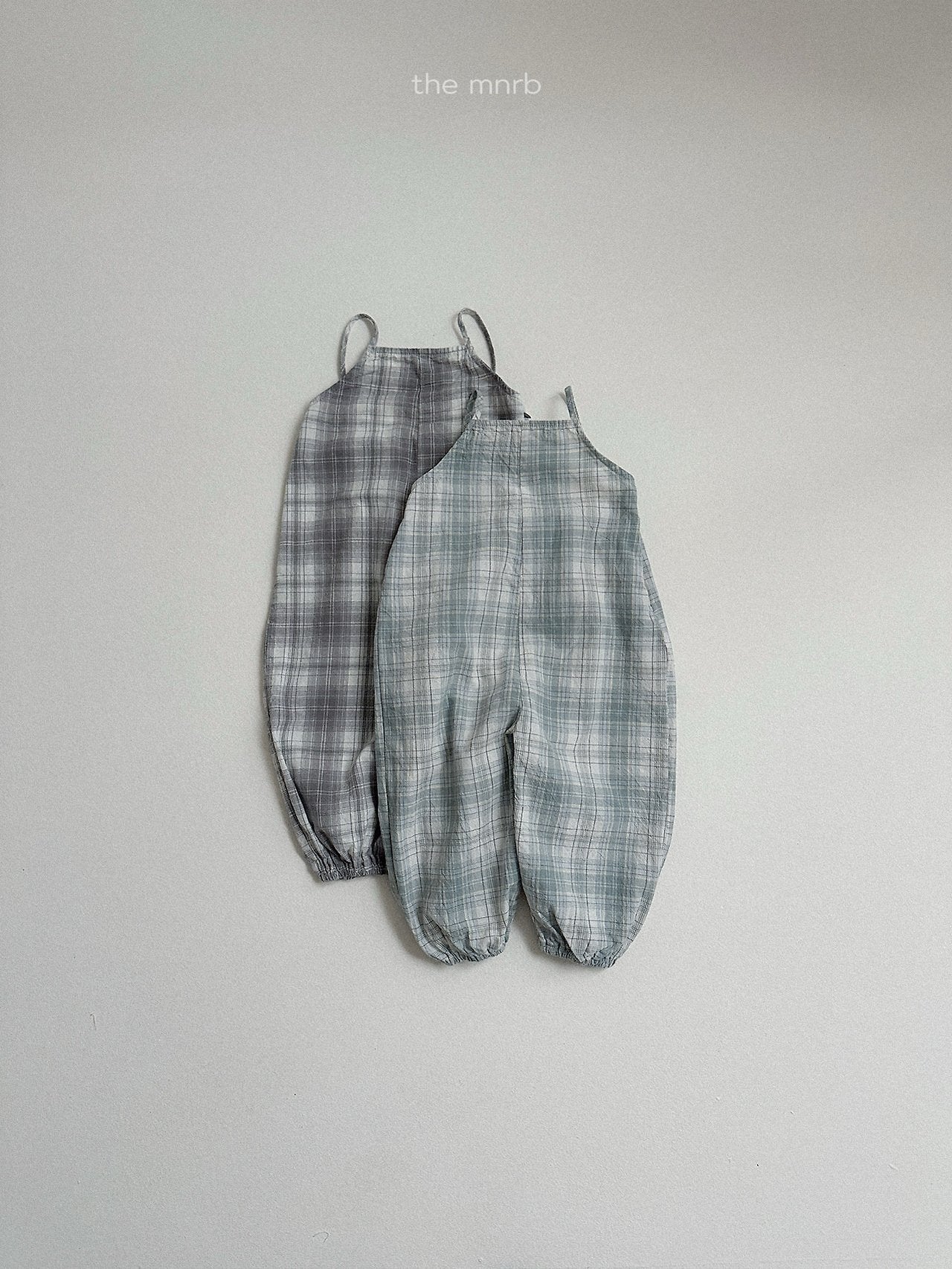 ［minirobe］Candy checkered overalls