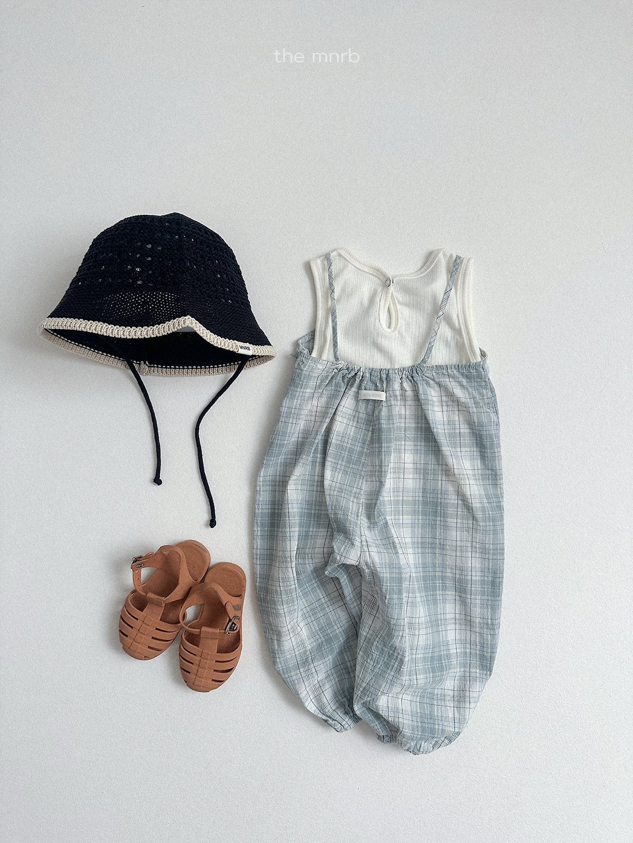 ［minirobe］Snap button sleeveless tee