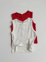 ［minirobe］Snap button sleeveless tee