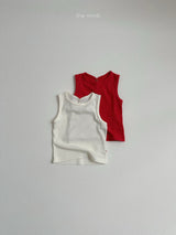 ［minirobe］Snap button sleeveless tee