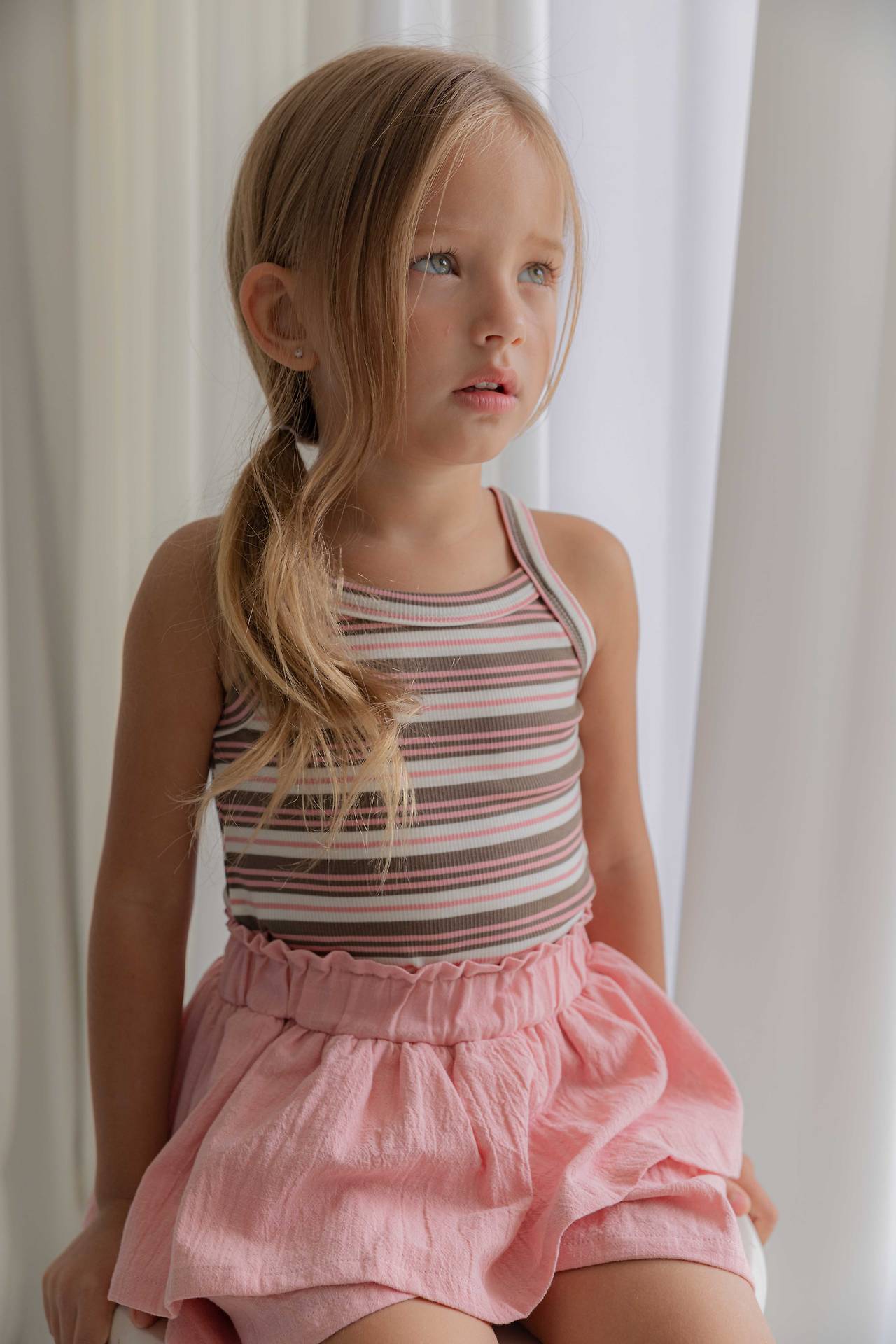［lenua］Pio stripe camisole