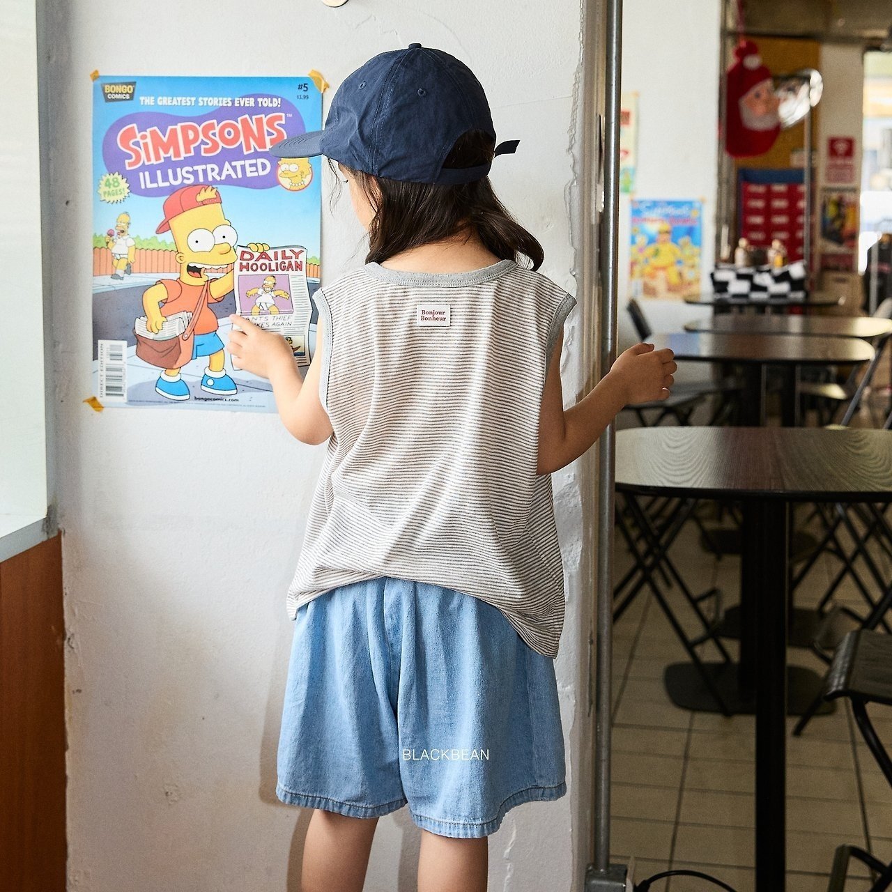 ［BLACK BEAN］Bonbon stripe tank (baby)