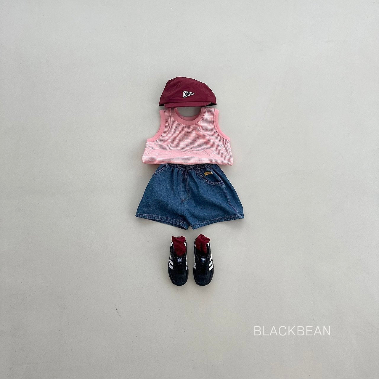 ［BLACK BEAN］Bonbon stripe tank (baby)