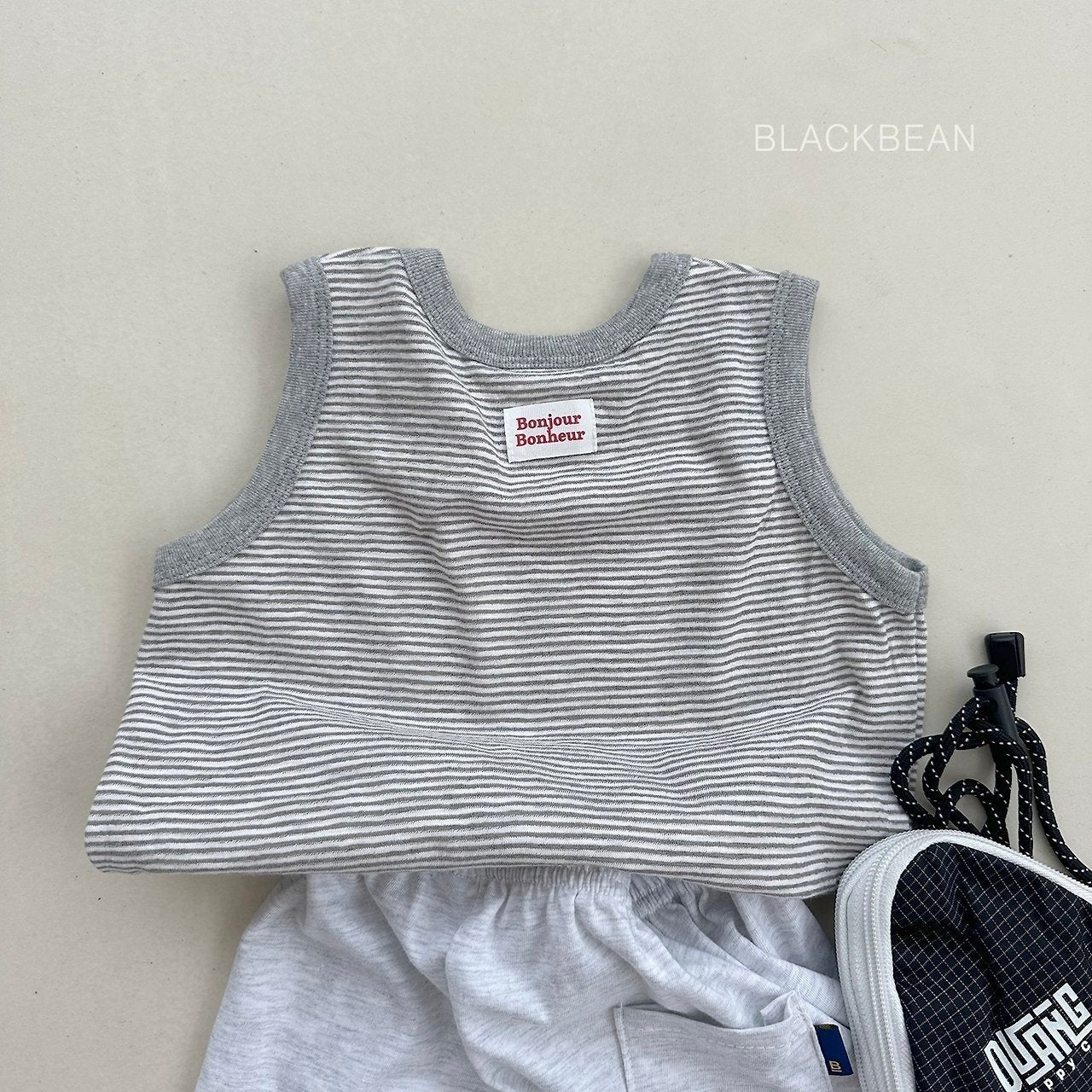 ［BLACK BEAN］Bonbon stripe tank (baby)