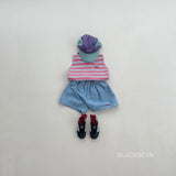 ［BLACK BEAN］Sunday stripe sleveeless tops (kids)