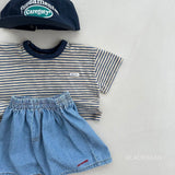 ［BLACK BEAN］Peanut stripe tee (kids)