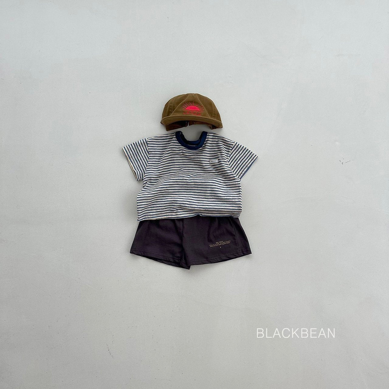［BLACK BEAN］Peanut stripe tee (kids)
