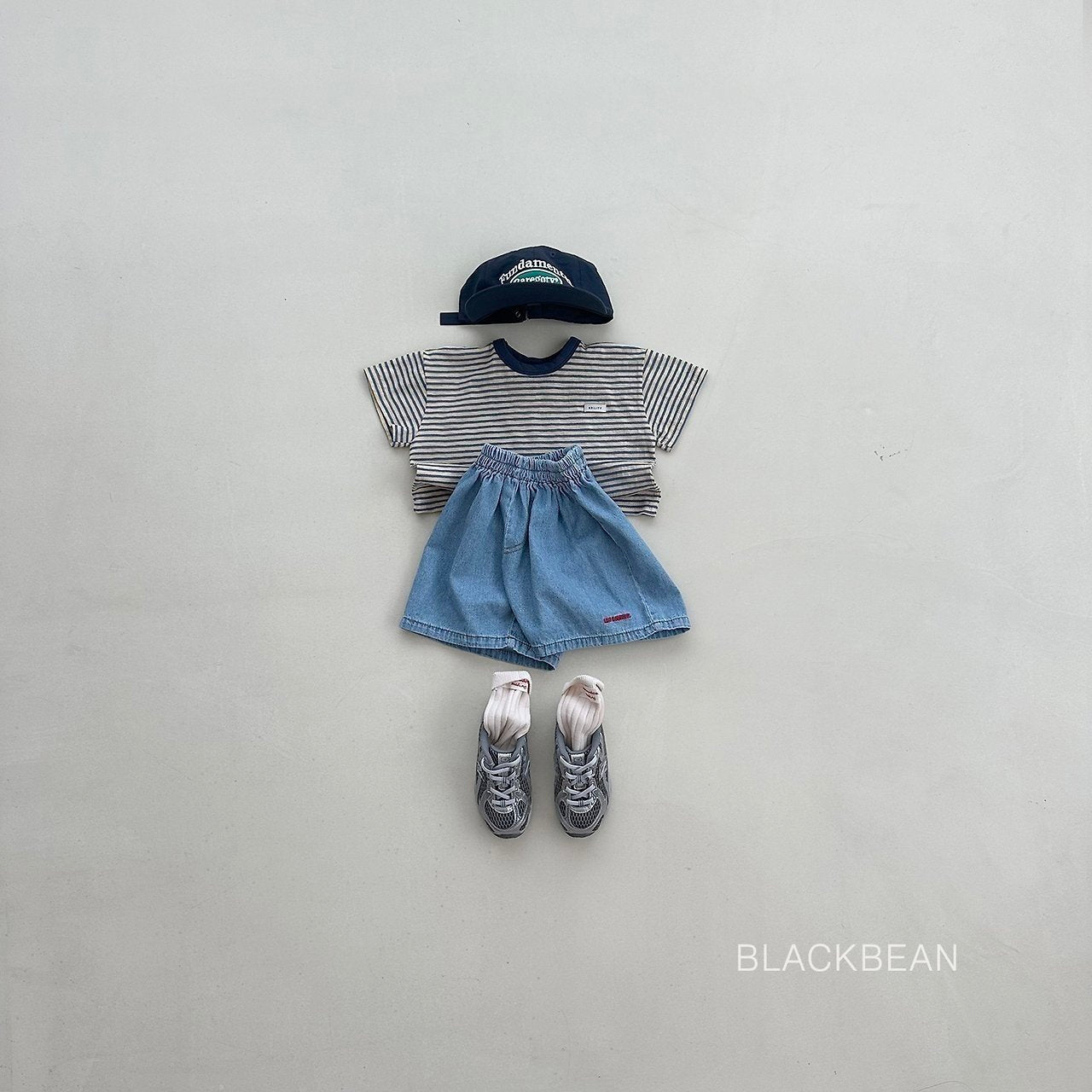 ［BLACK BEAN］Peanut stripe tee (kids)