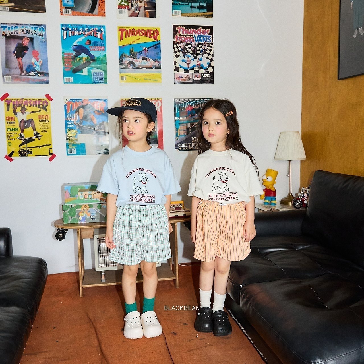 ［BLACK BEAN］Puppy tee (kids)