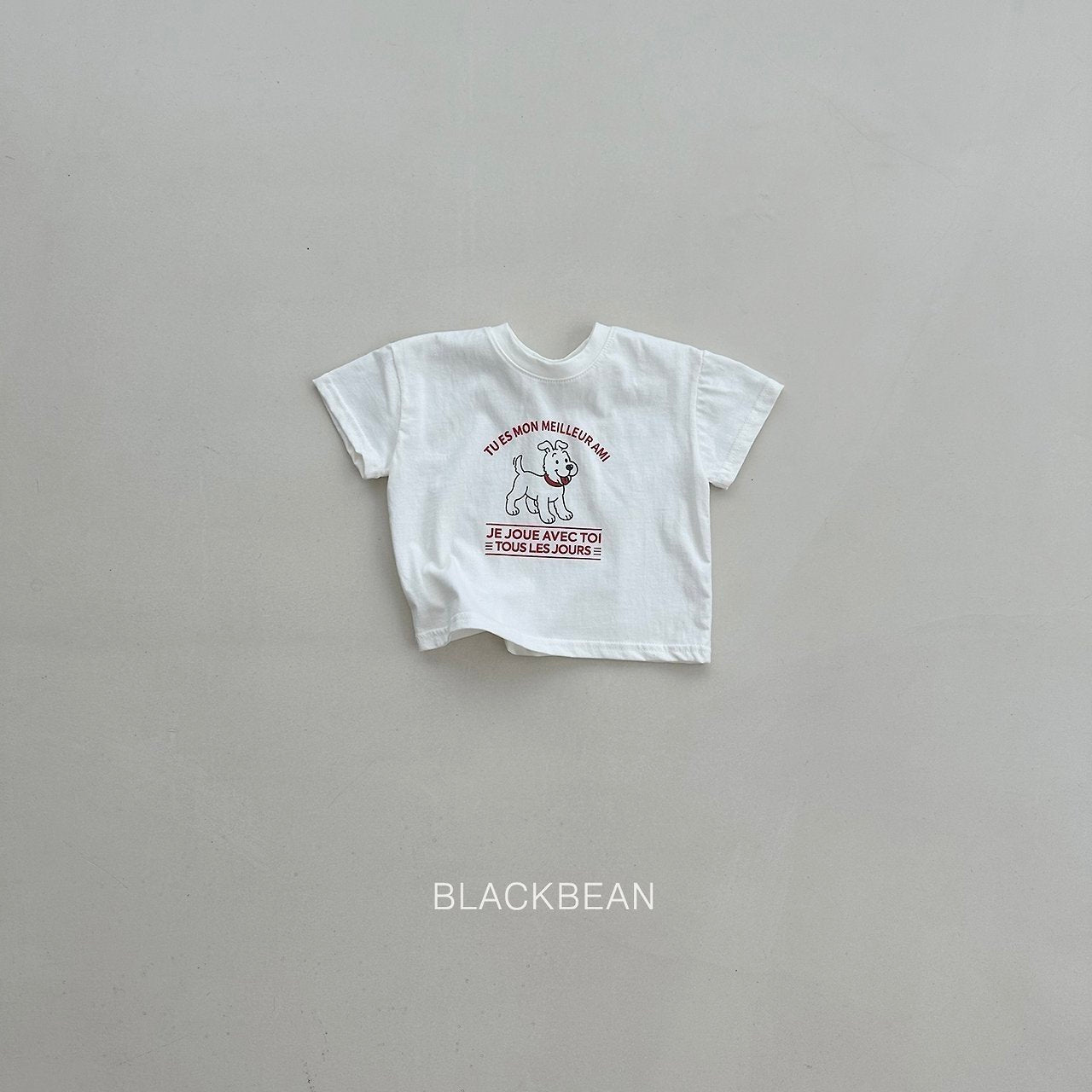 ［BLACK BEAN］Puppy tee (kids)
