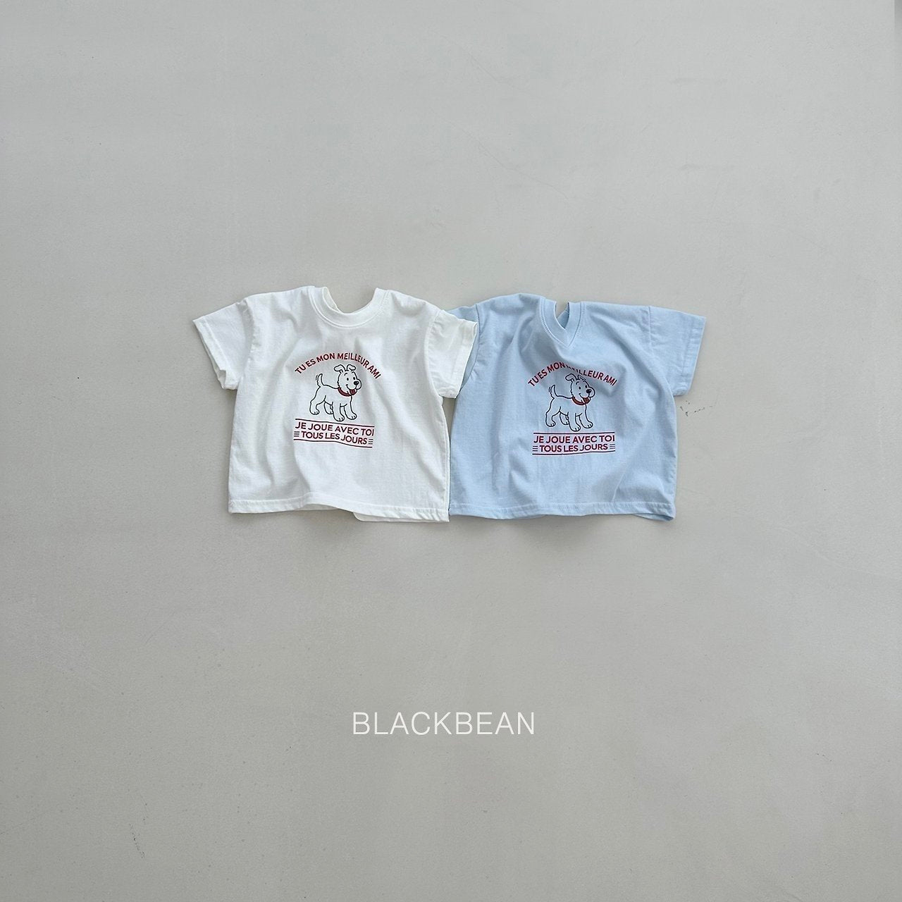 ［BLACK BEAN］Puppy tee (kids)