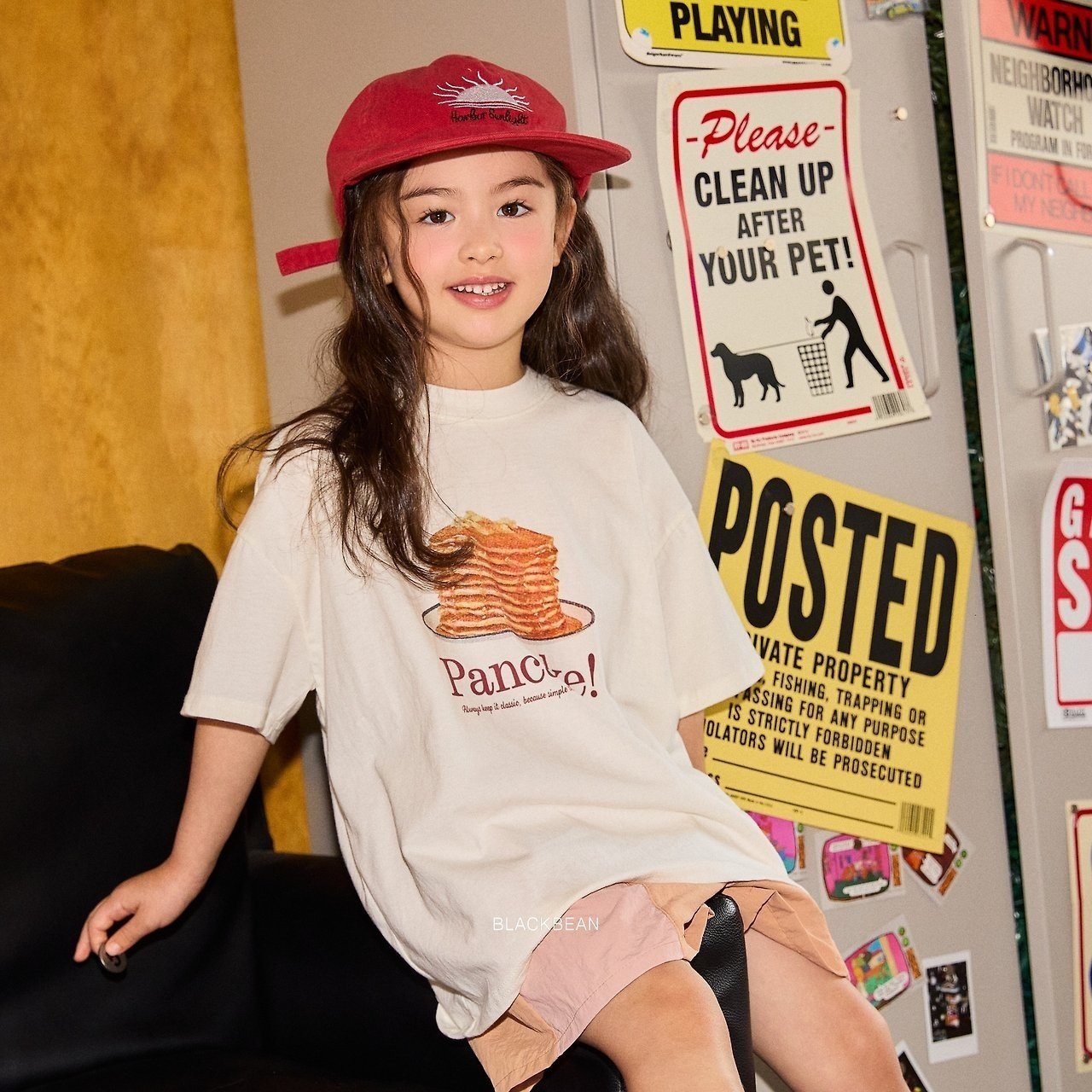 ［BLACK BEAN］Pancake tee (kids)
