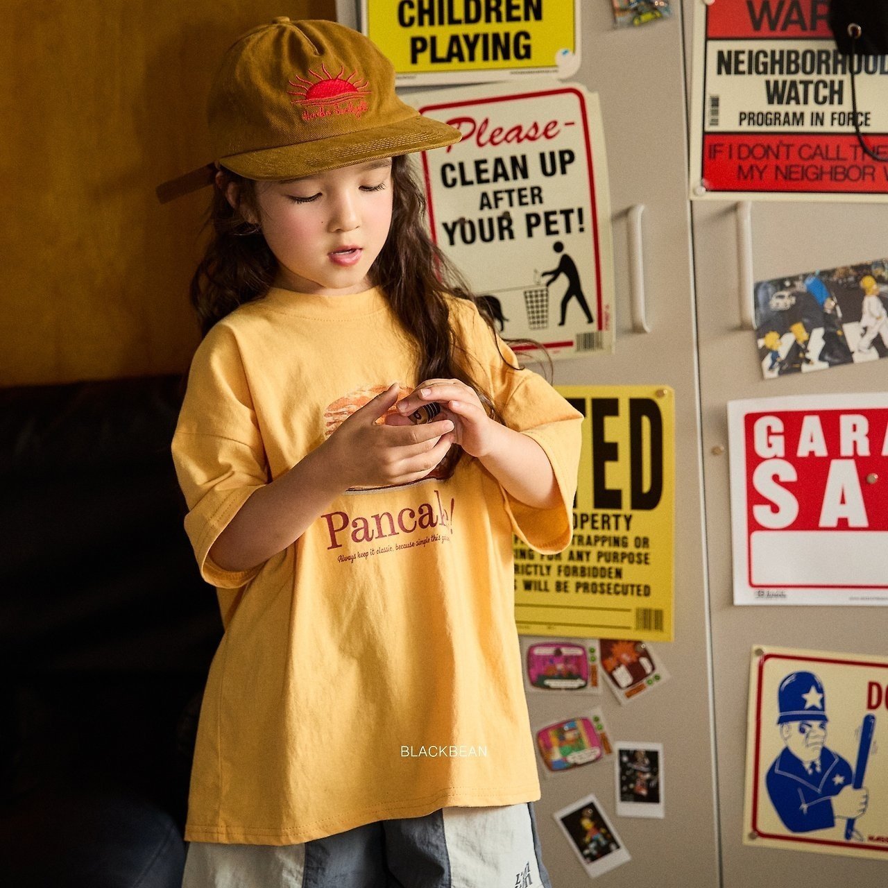 ［BLACK BEAN］Pancake tee (kids)