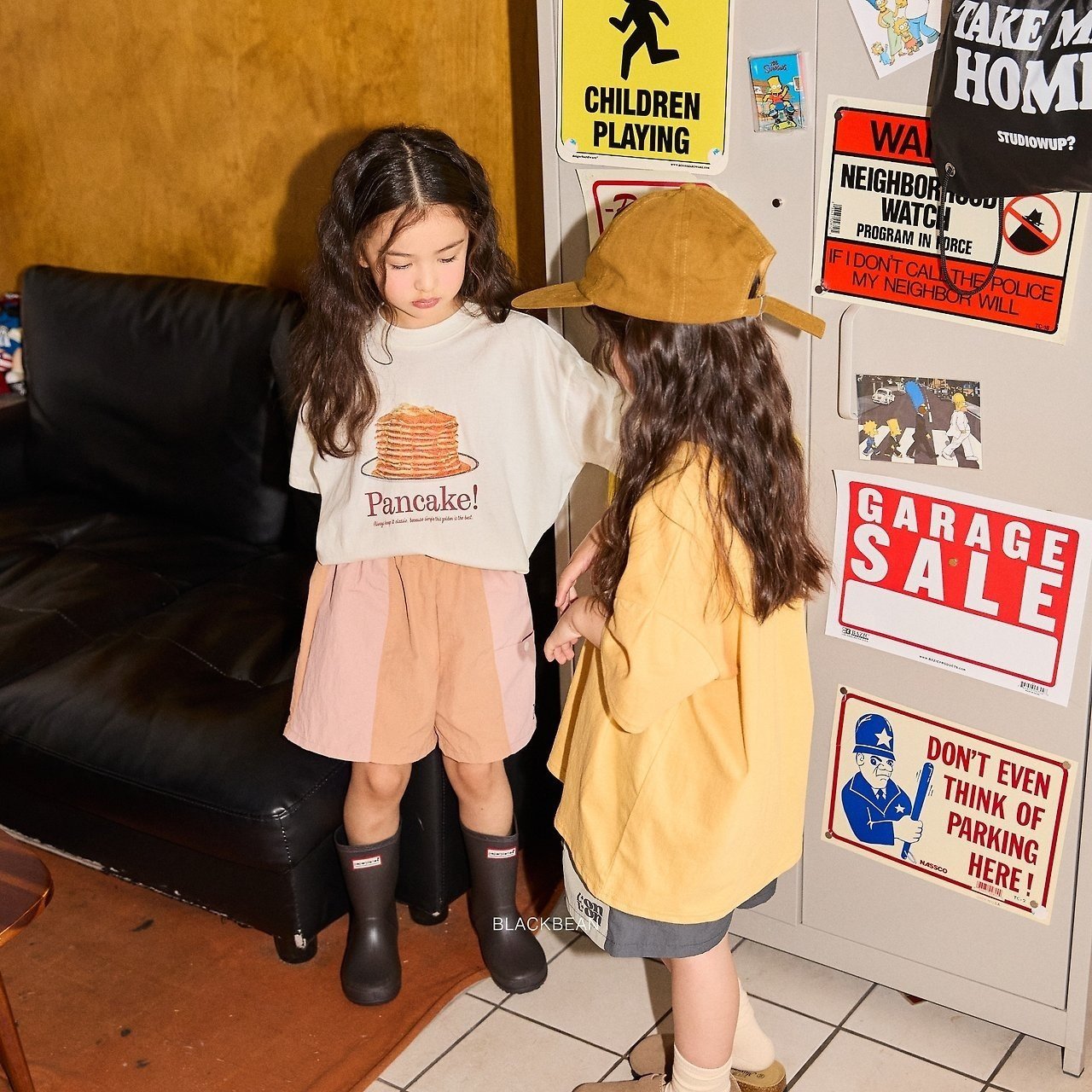［BLACK BEAN］Pancake tee (kids)