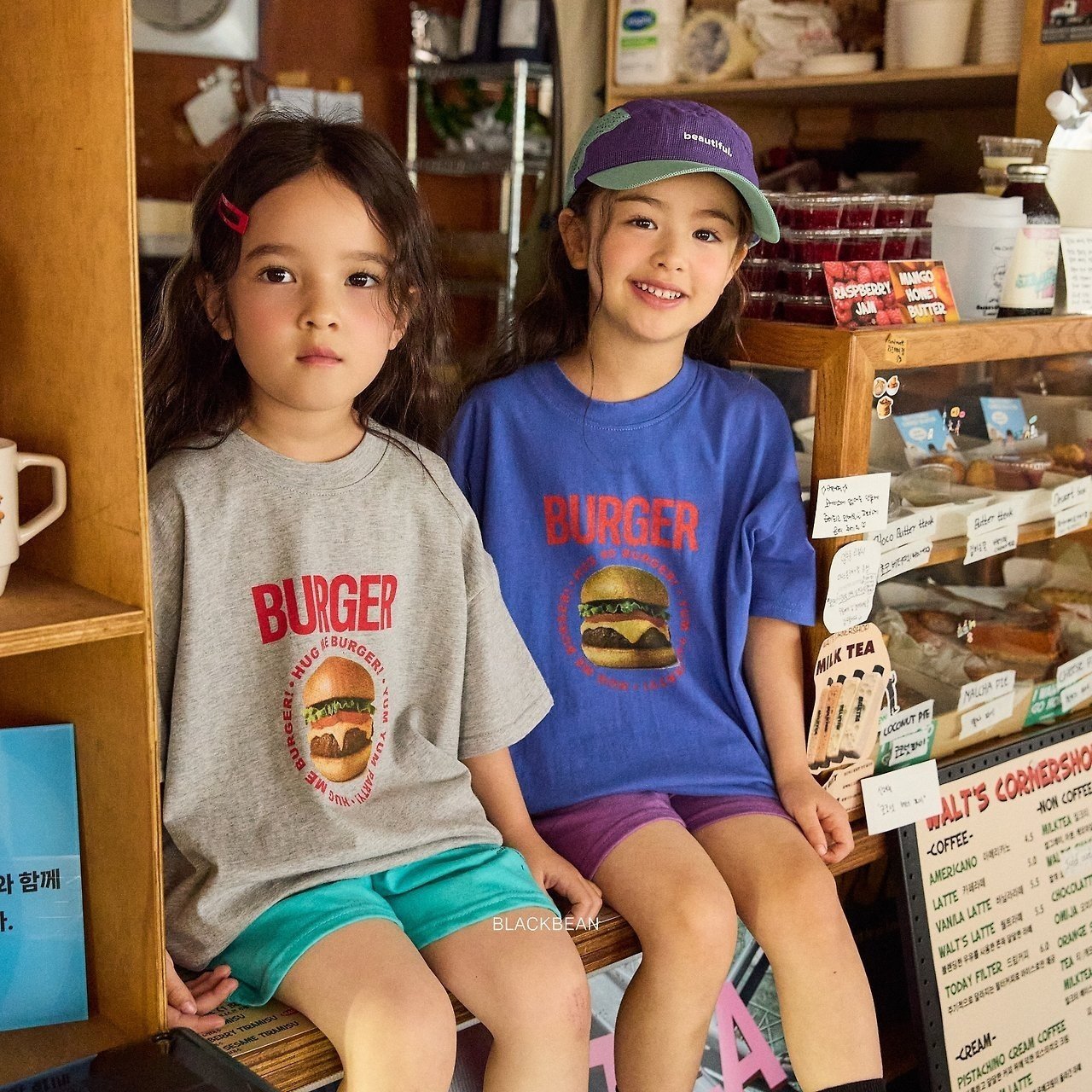 ［BLACK BEAN］Burger tee (kids)