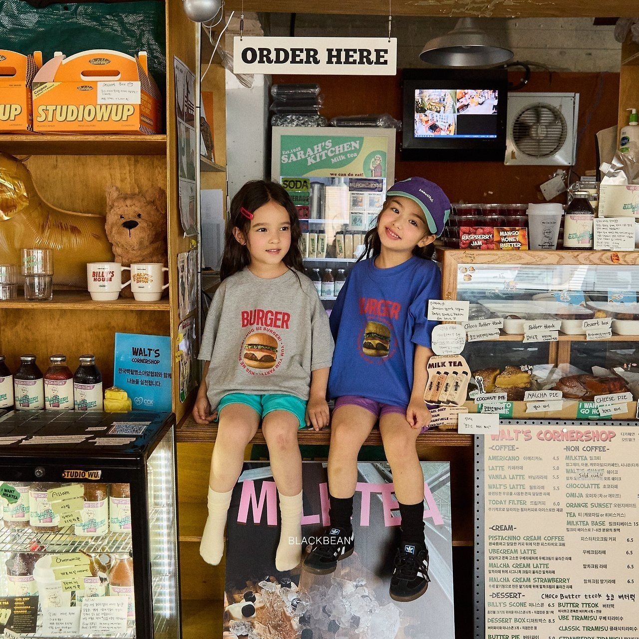 ［BLACK BEAN］Burger tee (kids)