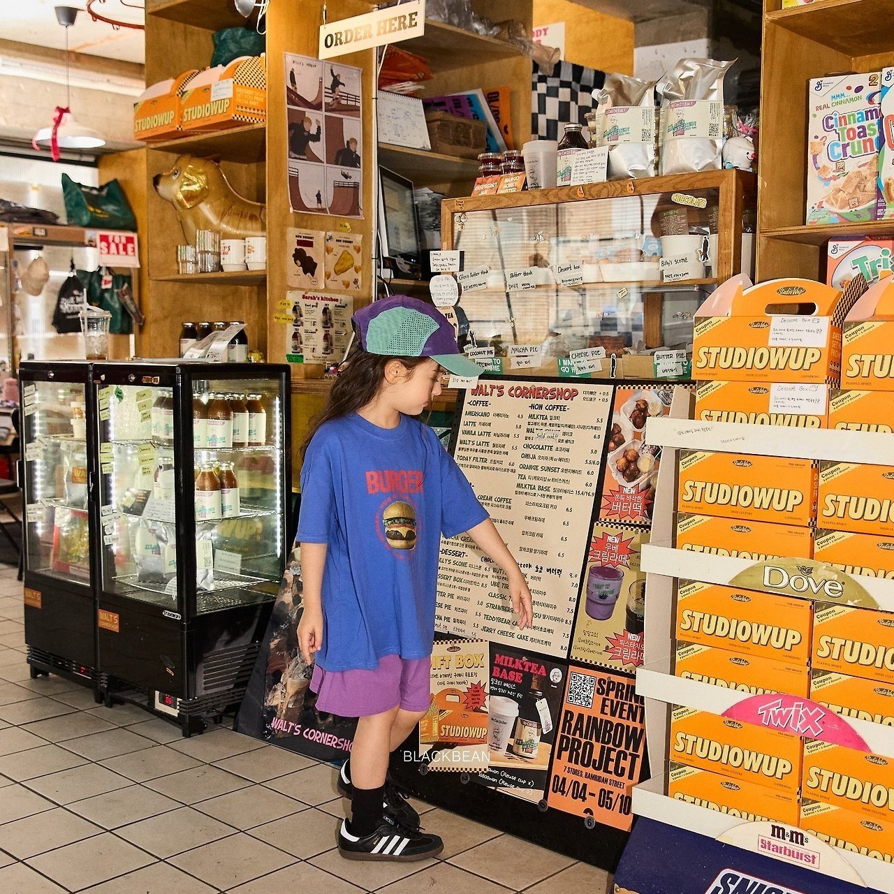 ［BLACK BEAN］Burger tee (kids)