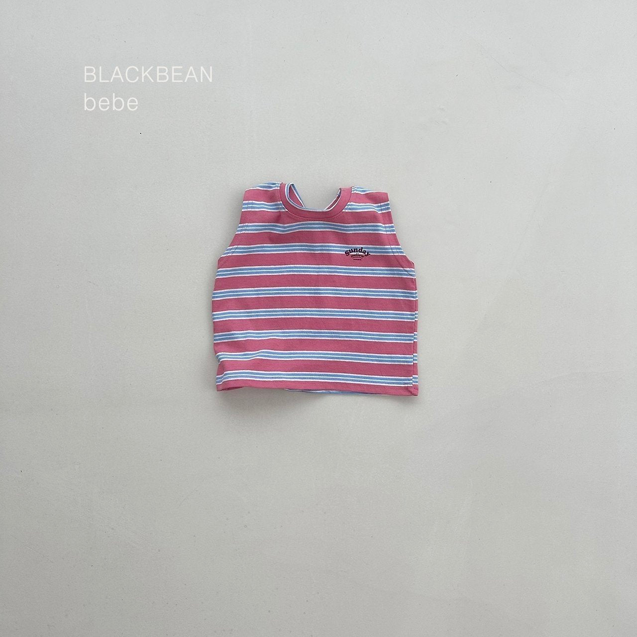［BLACK BEAN］Sunday stripe sleveeless tops (baby)