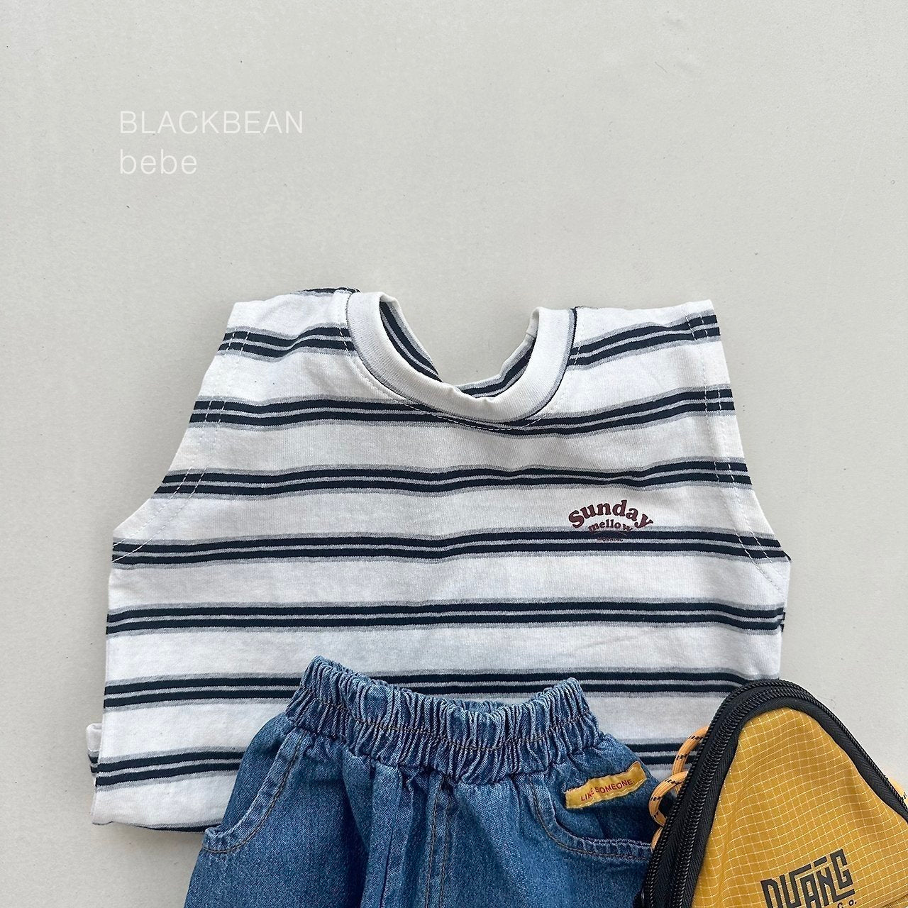 ［BLACK BEAN］Sunday stripe sleveeless tops (baby)