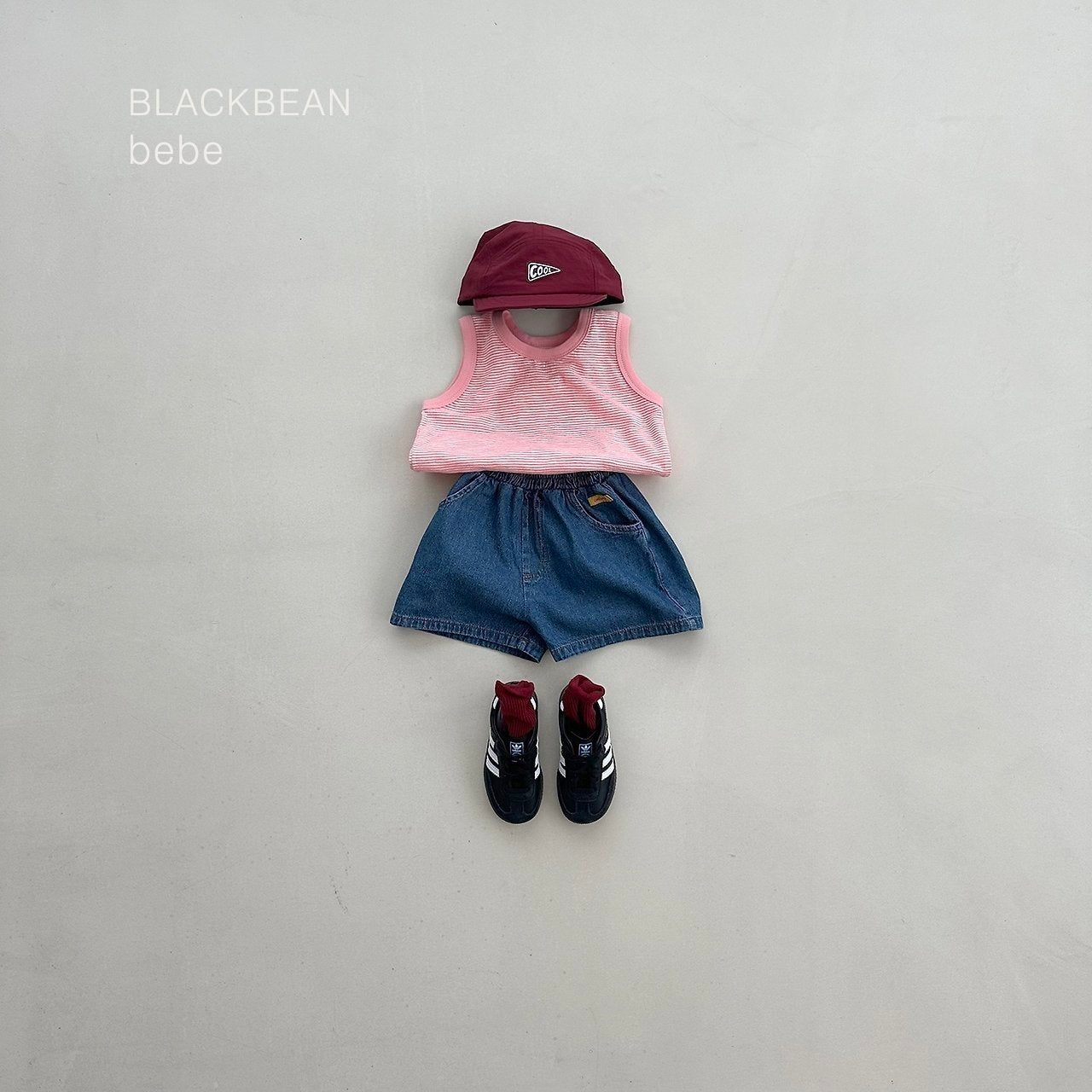 ［BLACK BEAN］Bonbon stripe tank (baby)