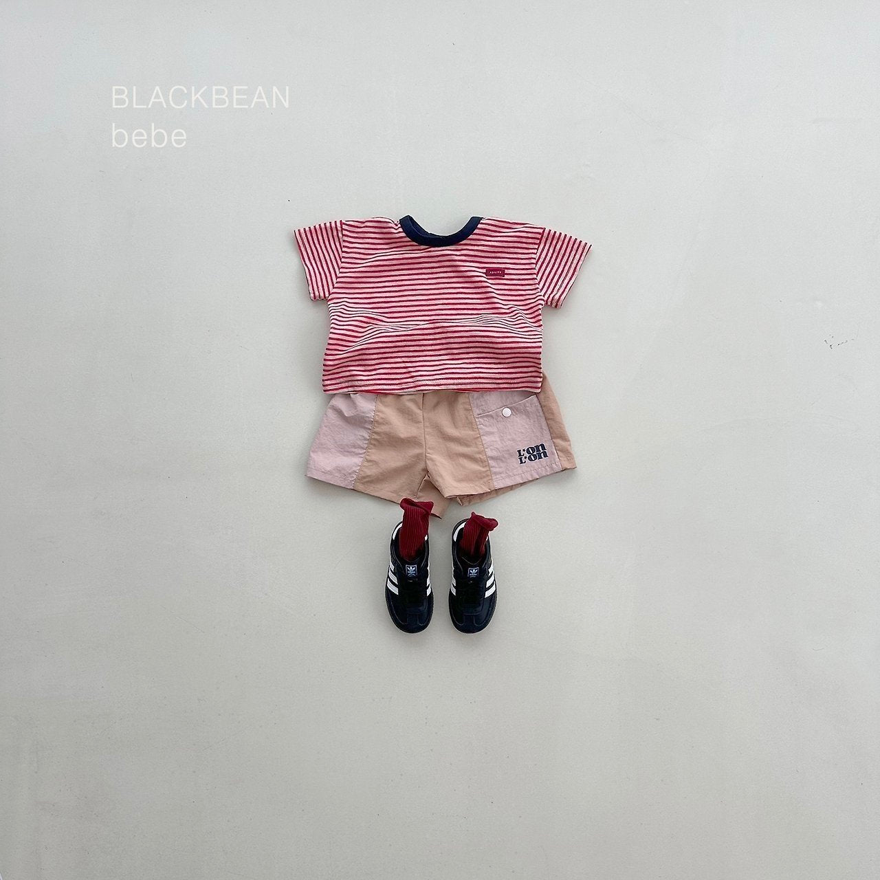 ［BLACK BEAN］Peanut stripe tee (baby)