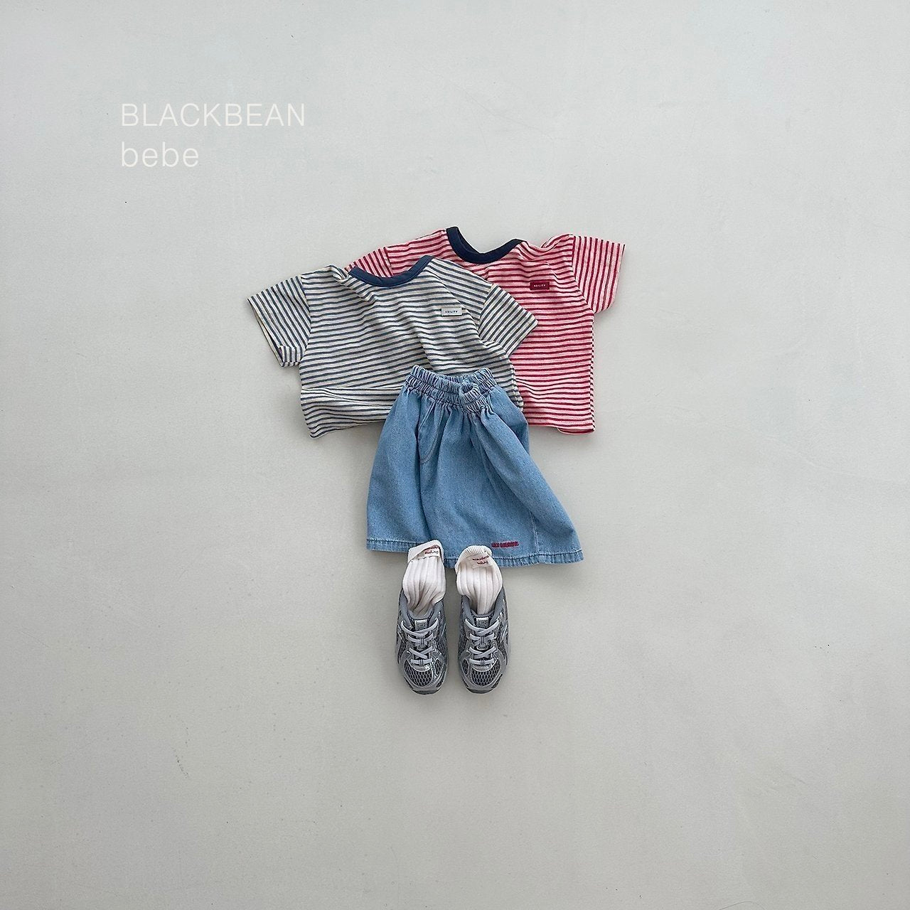 ［BLACK BEAN］Peanut stripe tee (baby)