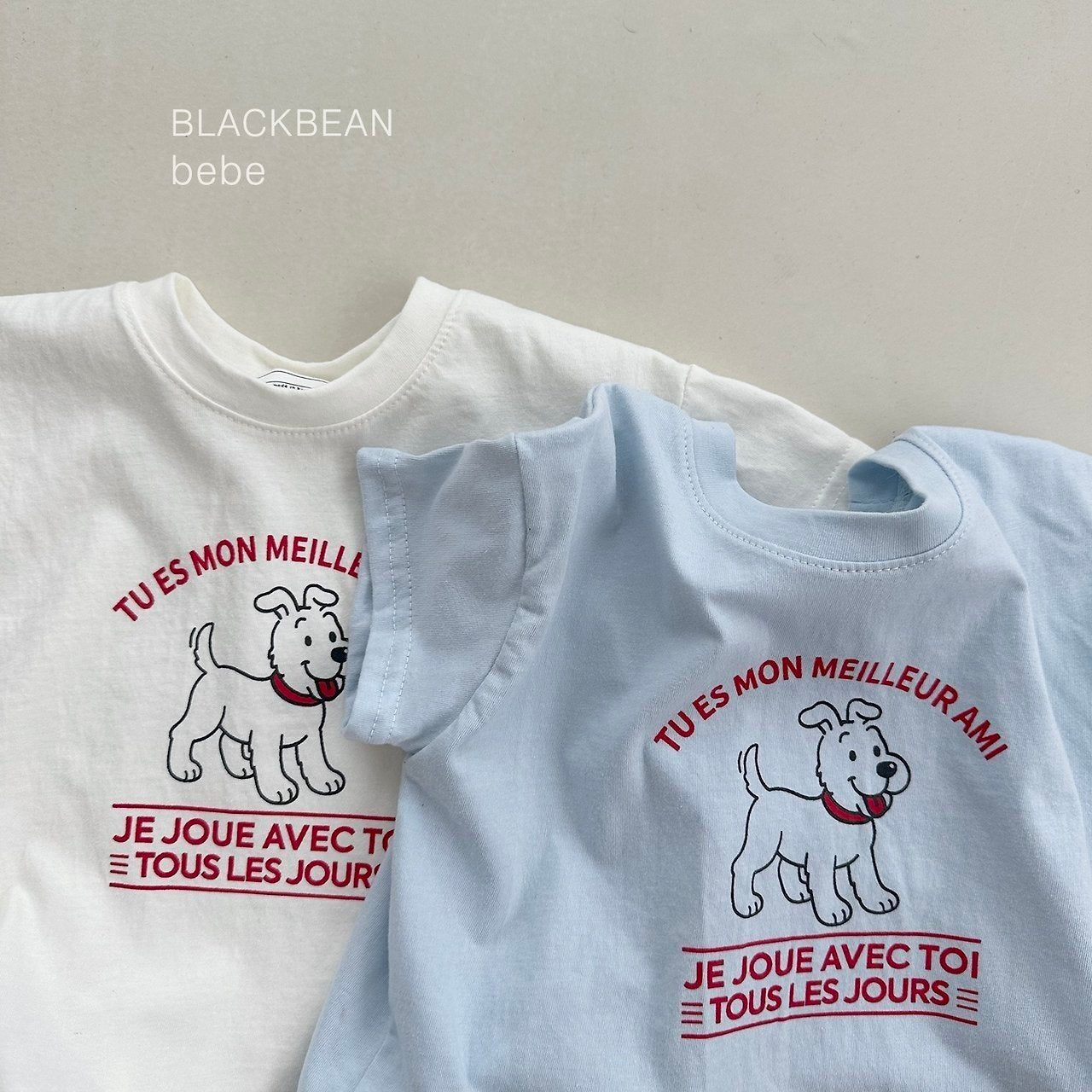 ［BLACK BEAN］Puppy tee (baby)