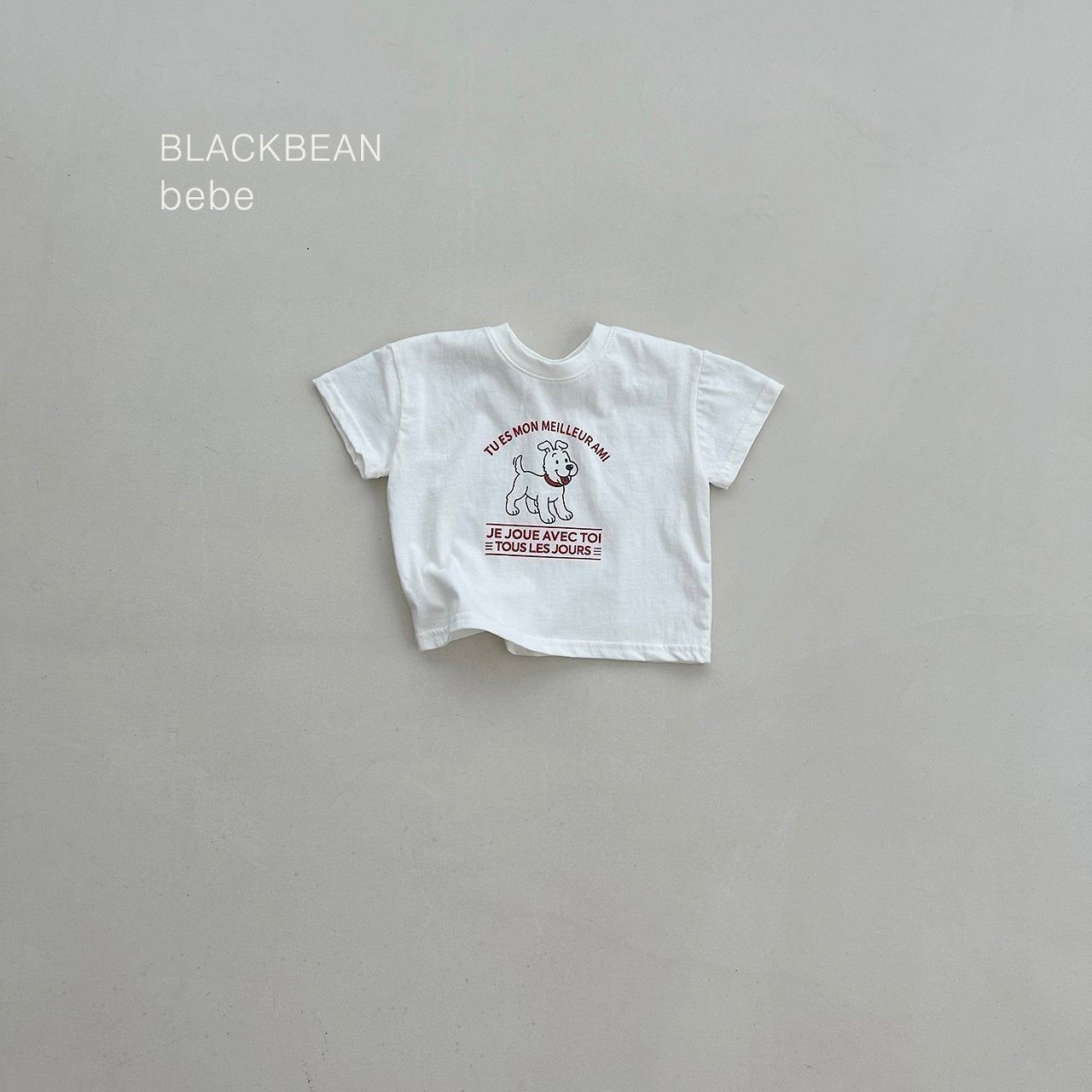 ［BLACK BEAN］Puppy tee (baby)