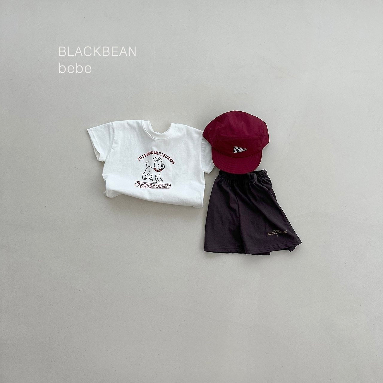［BLACK BEAN］Puppy tee (baby)