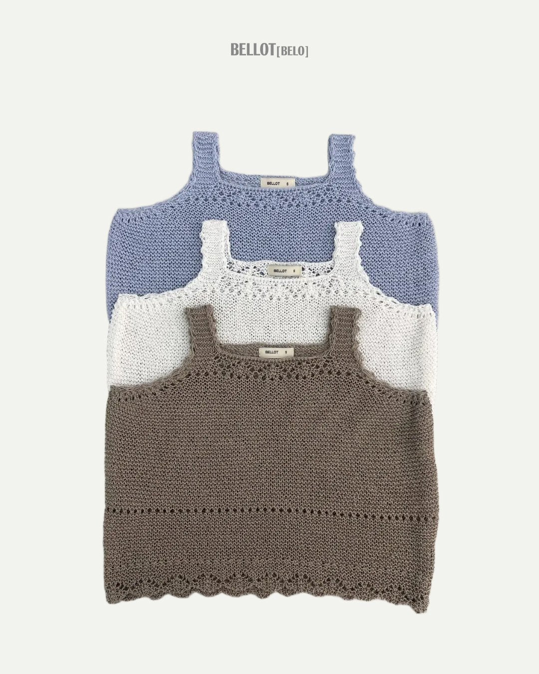 ［BELLOT］Lala summer knit tops (kids)