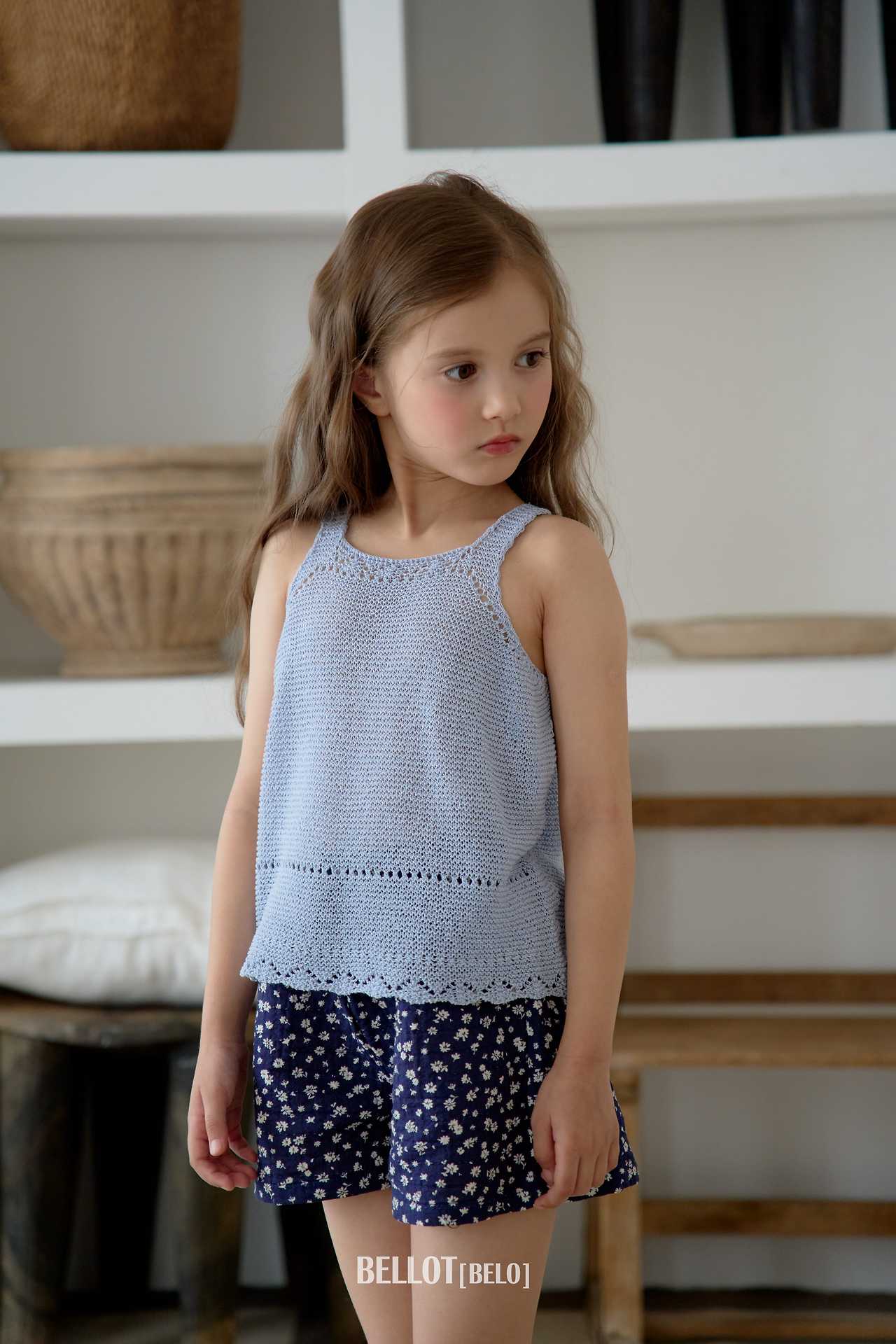 ［BELLOT］Lala summer knit tops (kids)
