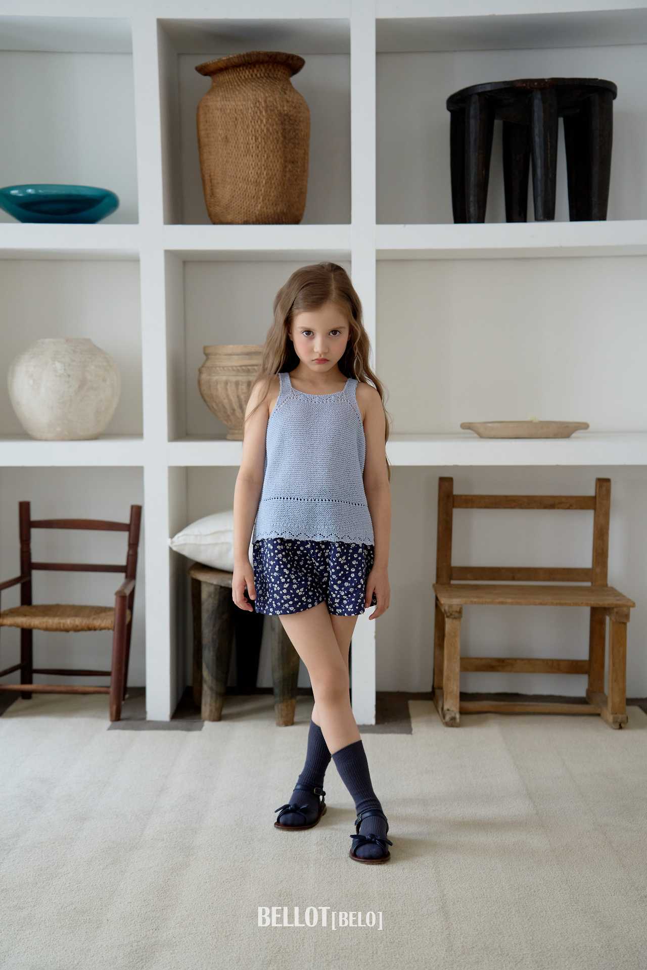 ［BELLOT］Lala summer knit tops (kids)