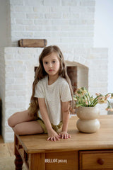 ［BELLOT］Mini flower tee (kids)