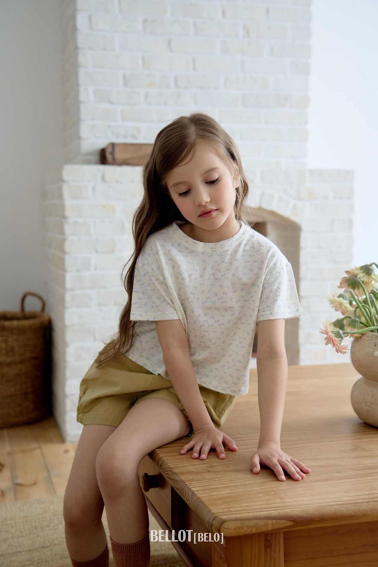 ［BELLOT］Mini flower tee (kids)