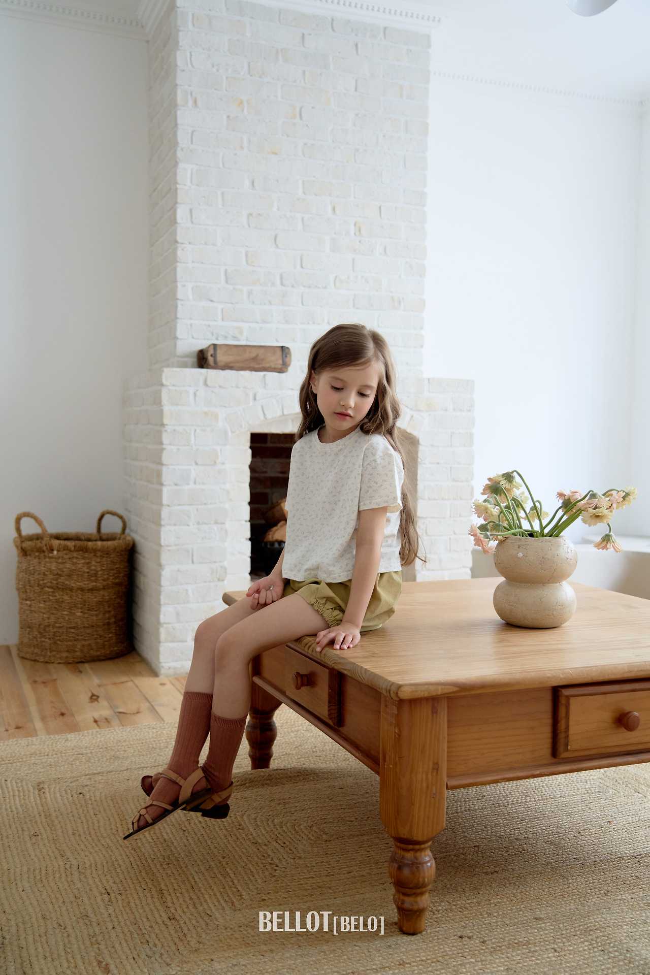 ［BELLOT］Mini flower tee (kids)