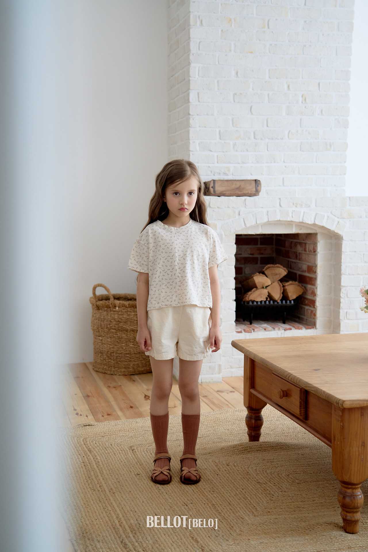 ［BELLOT］Mini flower tee (kids)