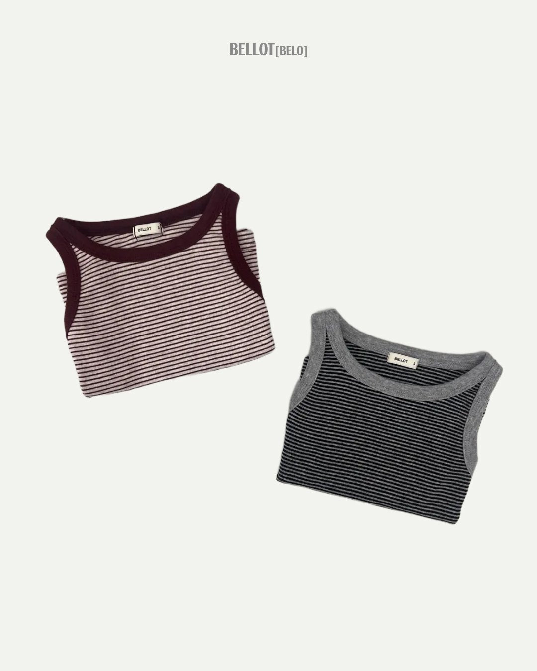 ［BELLOT］Cos stripe sleeveless tops (kids)