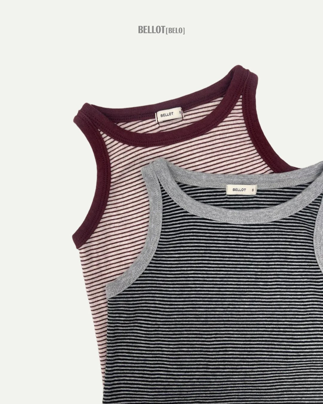［BELLOT］Cos stripe sleeveless tops (kids)