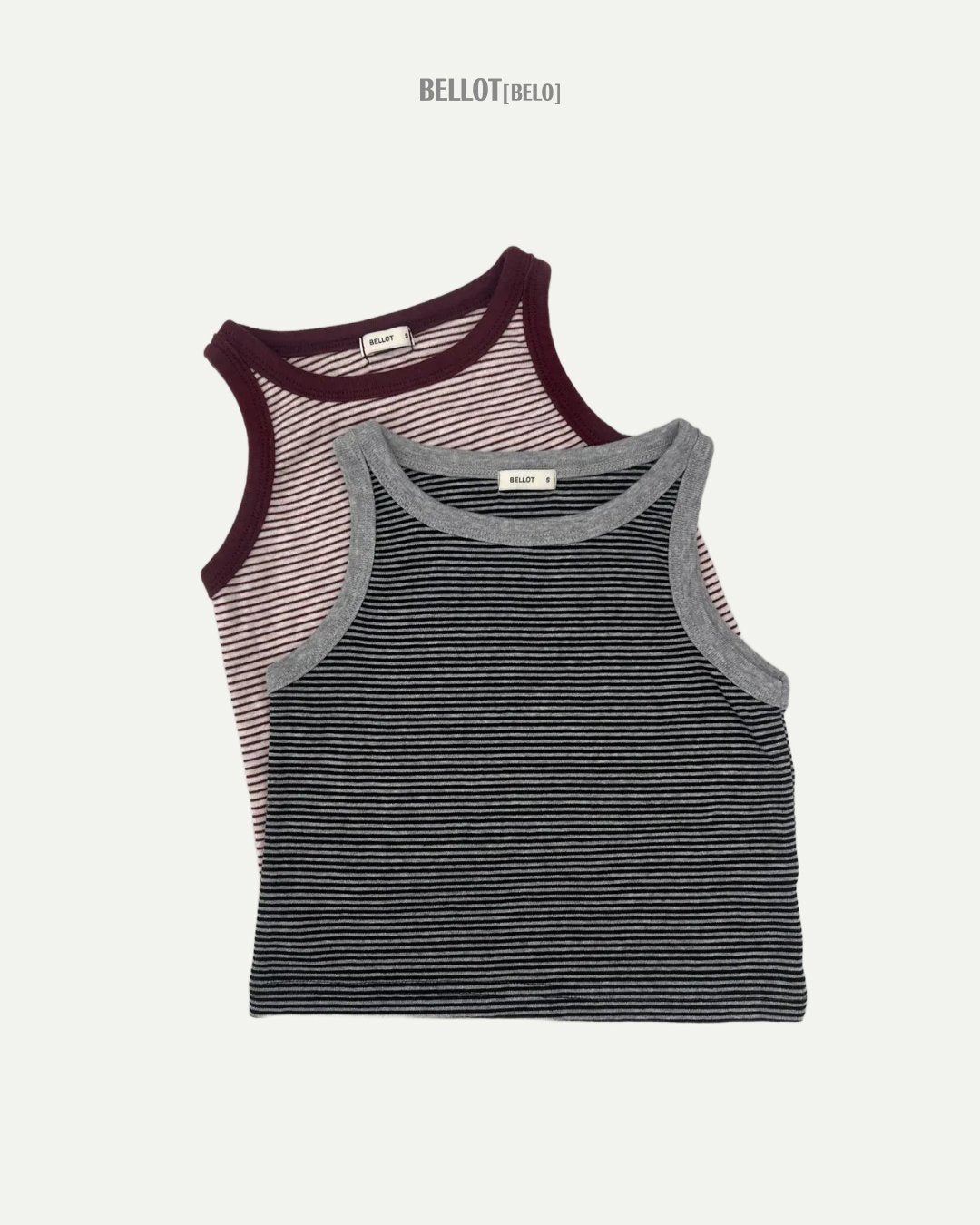 ［BELLOT］Cos stripe sleeveless tops (kids)