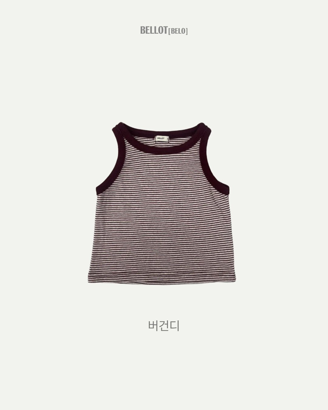 ［BELLOT］Cos stripe sleeveless tops (kids)
