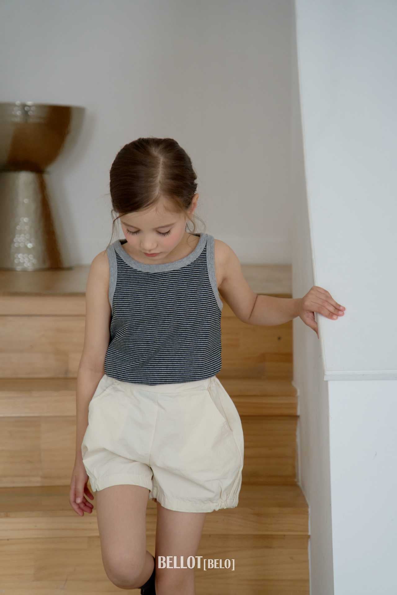 ［BELLOT］Cos stripe sleeveless tops (kids)