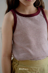 ［BELLOT］Cos stripe sleeveless tops (kids)