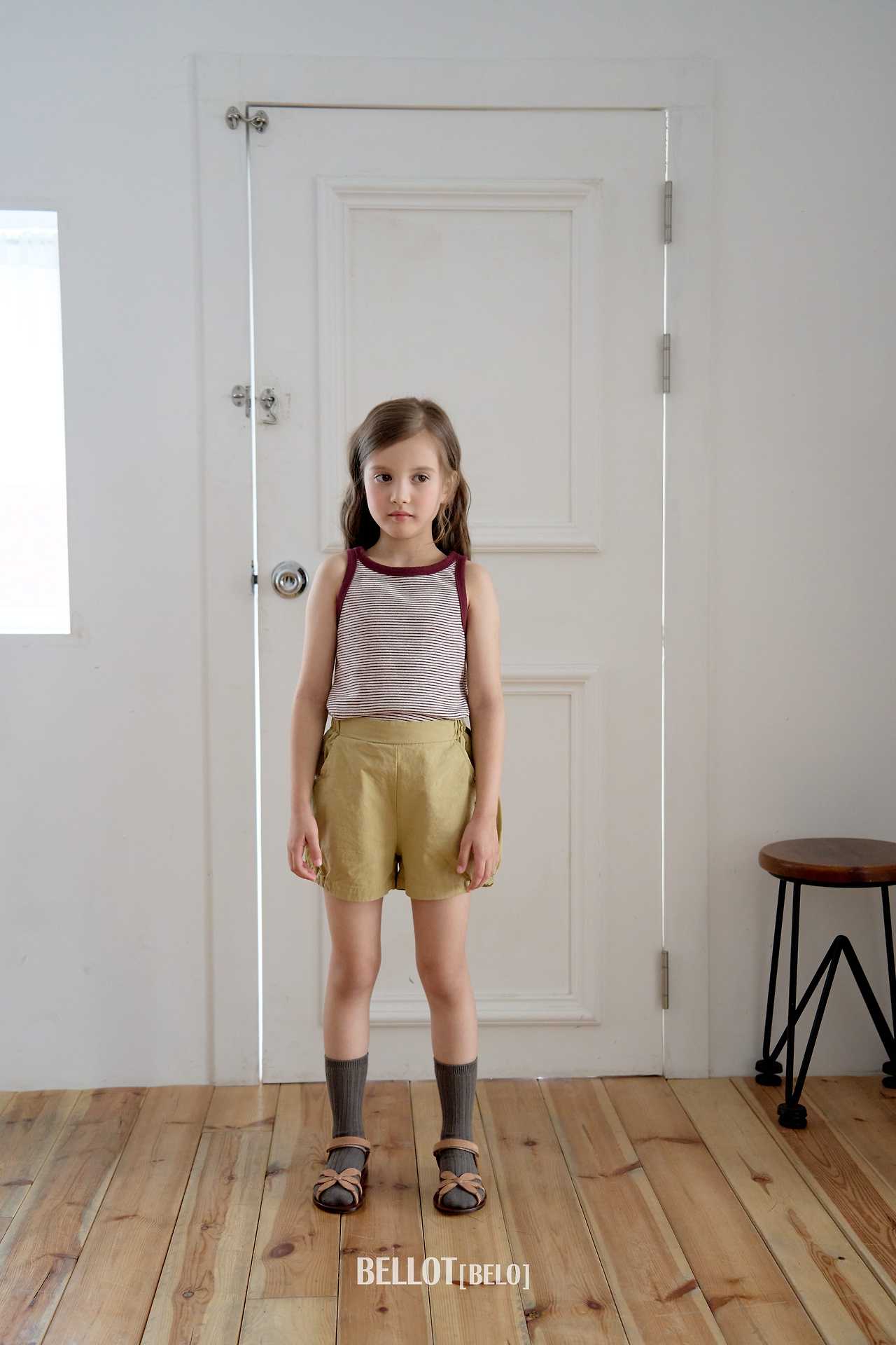 ［BELLOT］Cos stripe sleeveless tops (kids)