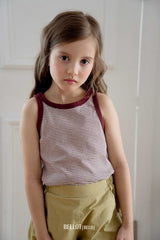 ［BELLOT］Cos stripe sleeveless tops (kids)