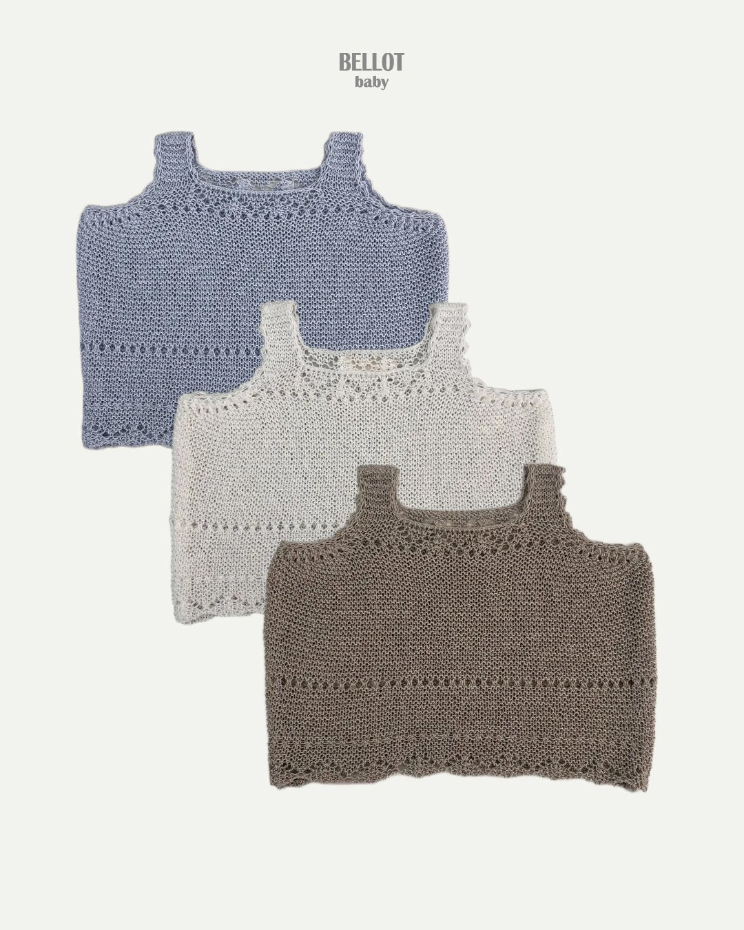 ［BELLOT］Lala summer knit tops (baby)