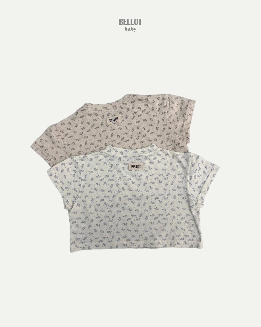 ［BELLOT］Mini flower tee (baby)
