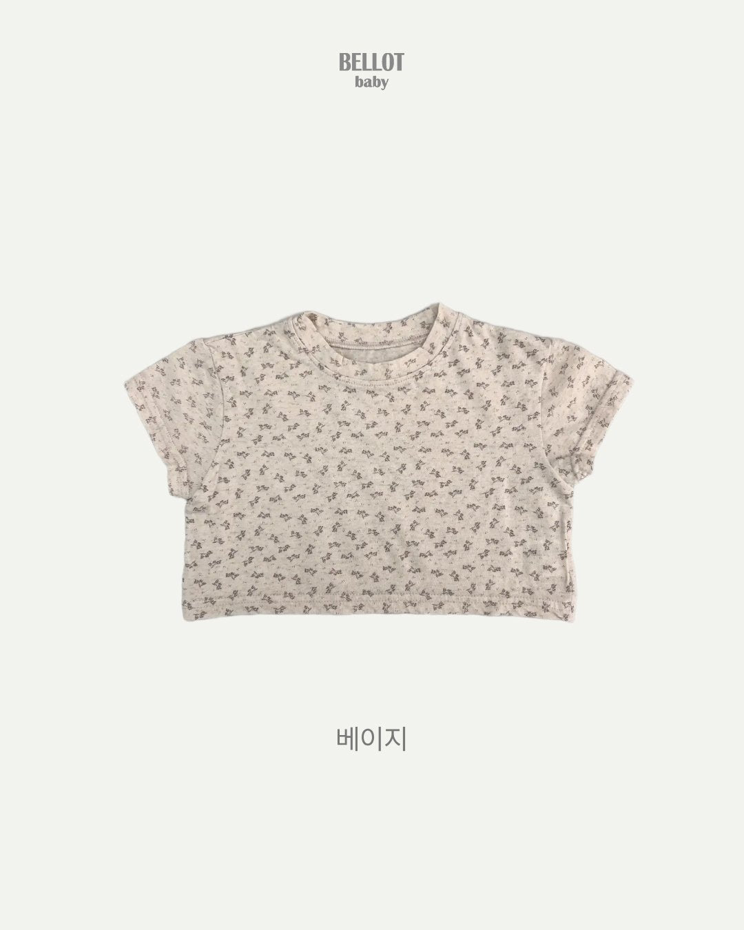［BELLOT］Mini flower tee (baby)
