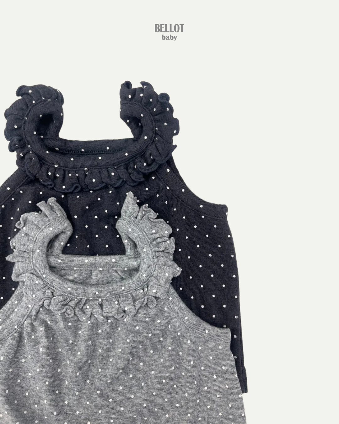 ［BELLOT］Dot frill camisole (baby)